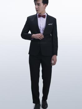 Bộ Suit Đen Thun Modern Fit TGS017